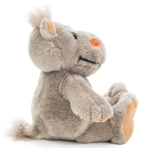 Plüsch Nilpferd „Lola“ – Schaffer 5750 - Kuscheltier Nilpferd weich & flauschig - Stofftier für Babys & Kinder ab 0 Jahren – waschbar - Größe XS - 16 cm - grau