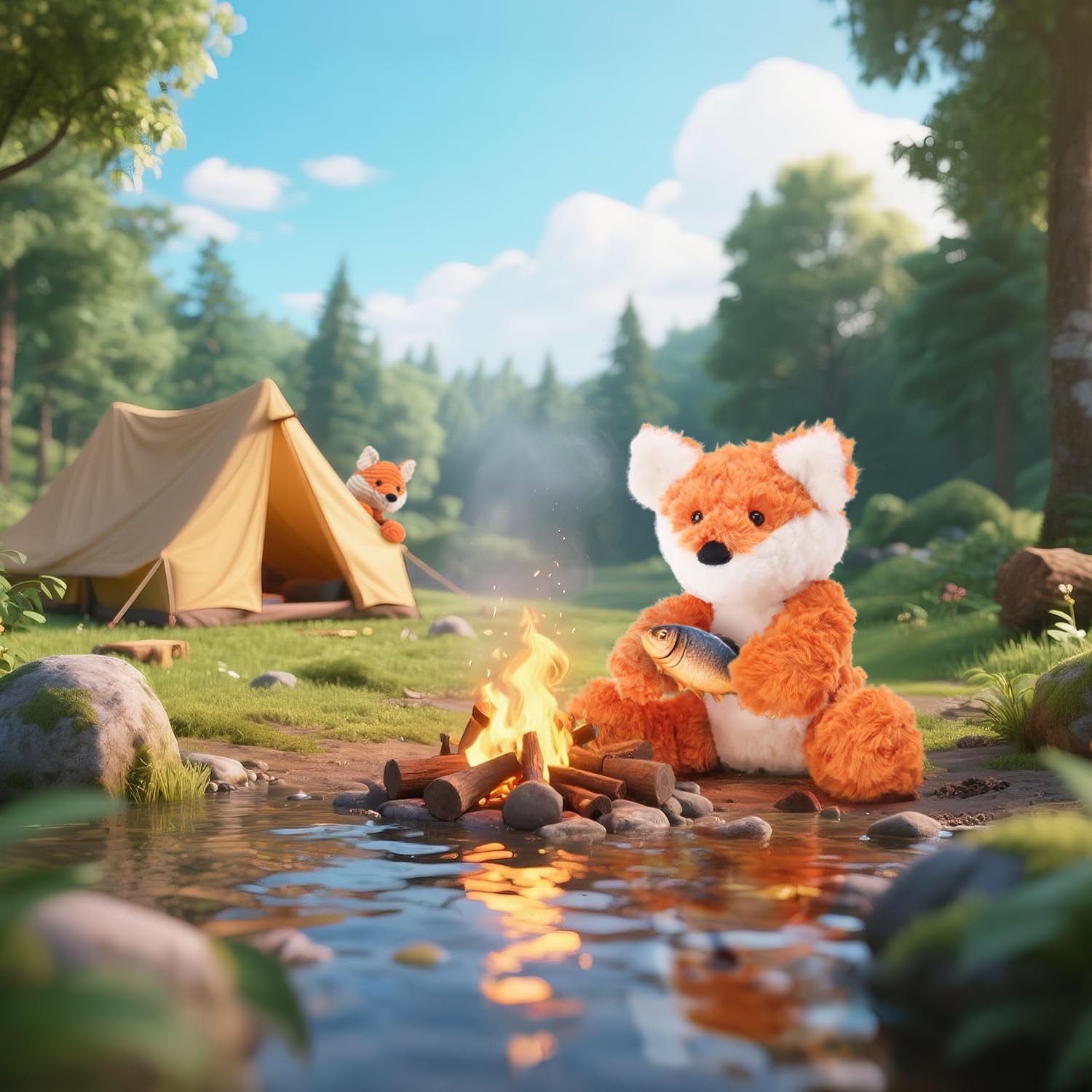 Apricot Lamb – Kuscheltier Fuchs 20 cm – Plüsch Spielzeug Plüschtier für Kinder und Baby – Flauschiger Stofftier zum Spielen, Geschenk & Kuscheln – Gemütliches Schmusetier – Gelber Fuchs