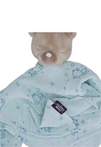 Sterntaler Baby Unisex Schmusetuch Kuscheltuch Kleiner Bär - Kuscheltuch Baby, Musselin Kuscheltuch, Schmusetuch - helltürkis
