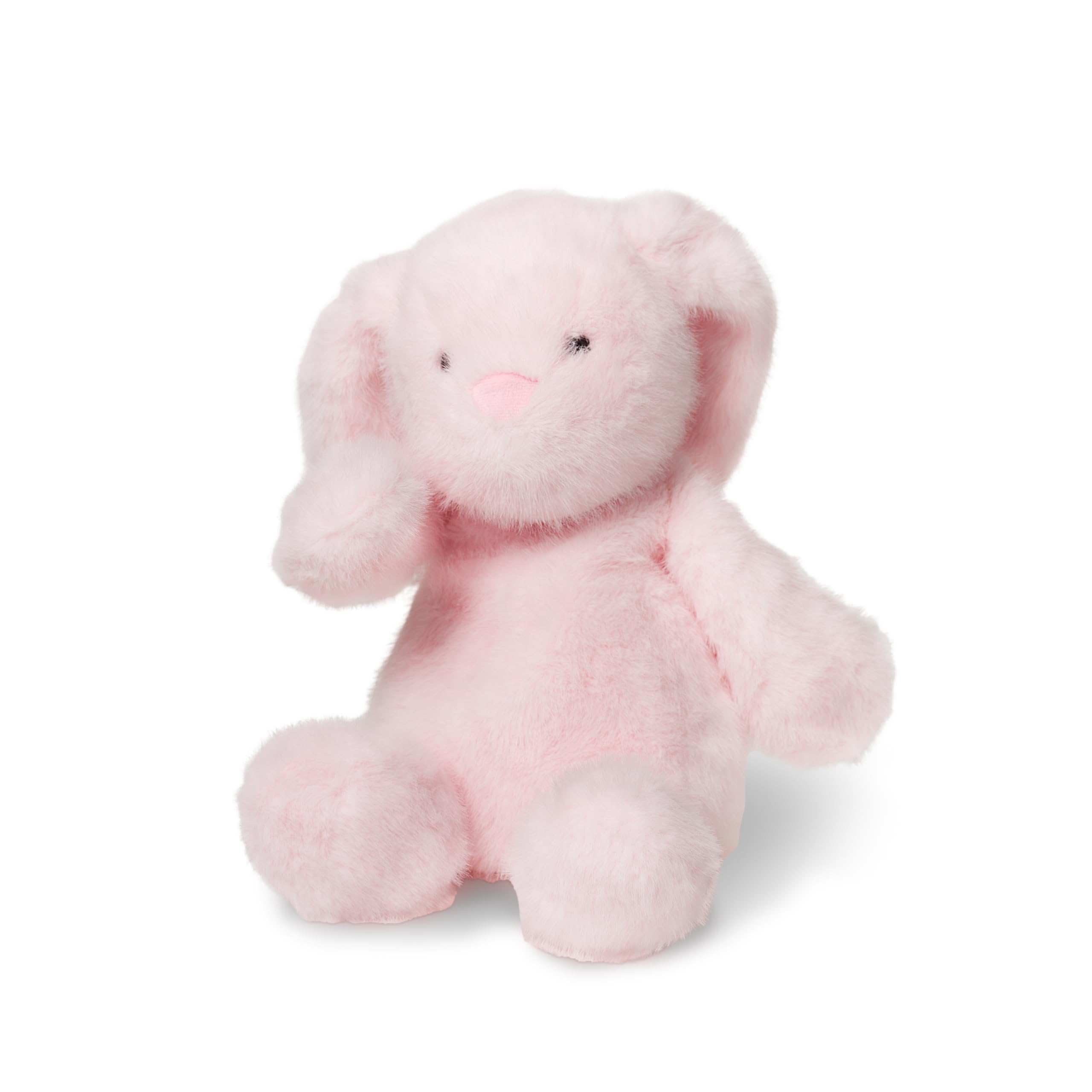 Ljuk Marvelous Fluff Marvel – Plüschhase Kuscheltier, 30 cm sitzend / 60 cm liegend, superweiches Plüsch-Stofftier, mit versteckter AirTag-Tasche, Geschenk für Kinder, Jungen & Mädchen (Pink)