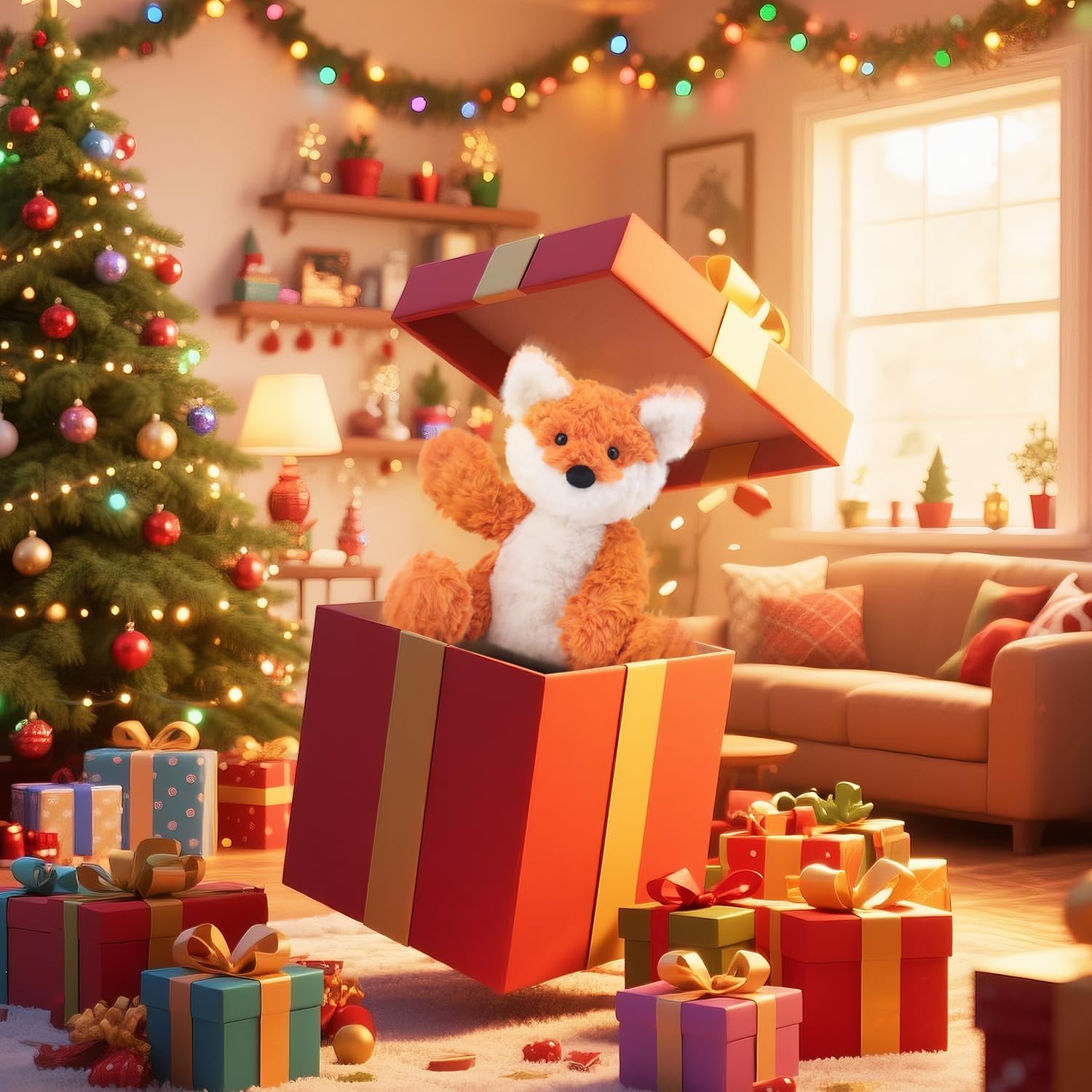 Apricot Lamb – Kuscheltier Fuchs 20 cm – Plüsch Spielzeug Plüschtier für Kinder und Baby – Flauschiger Stofftier zum Spielen, Geschenk & Kuscheln – Gemütliches Schmusetier – Gelber Fuchs